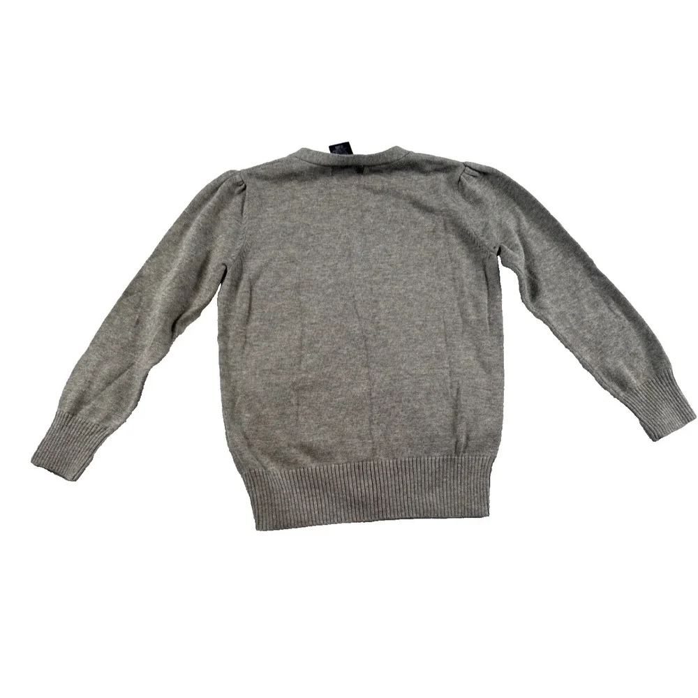 Ralph Lauren Cardigan Sweater Girls Size 5 Pima cotton Gold Buttons Pony‎ Logo
